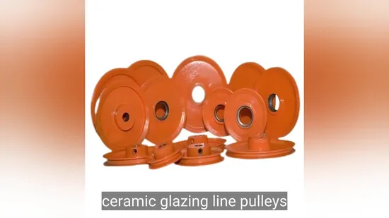 Cast Iron V Belt Ceramic Glazing Line Pulley 