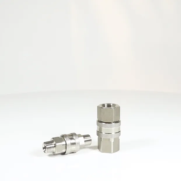 Naiwo No Valve Coupling Stainless Quick Coupler Nipple for Water Gun Cleaning Equipment 