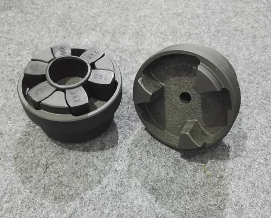 HRC Coupling Flexible Shaft Coupling Cast Iron Rubber Jaw Coupling 